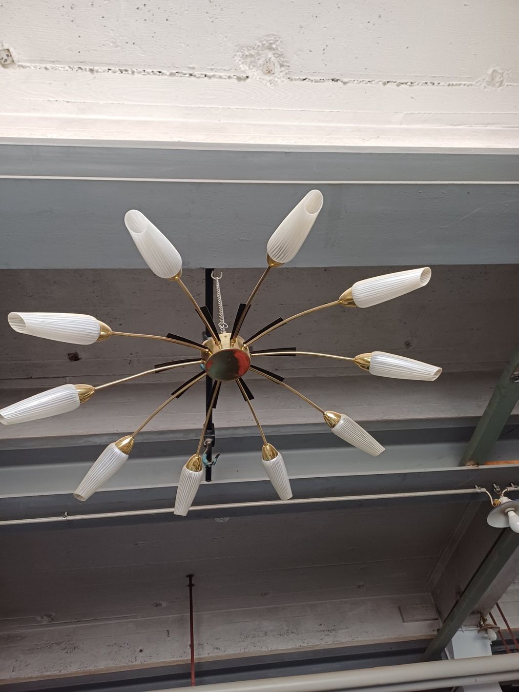 Lampade: 60iger originalTüten Hänge und Stehlampe. – Usato da Bern venduto da helio71