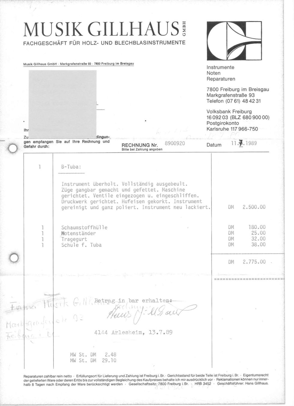 Strumenti musicali: B-Tuba – Usato da Basel venduto da Basler_bieter 7