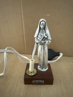 Heilige Rita Lampe Figur mit Kerze und Kabel