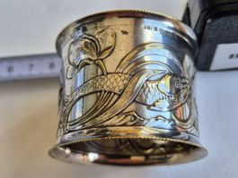 WMF Napfserviettenring versilbert  Jugendstil Rarität