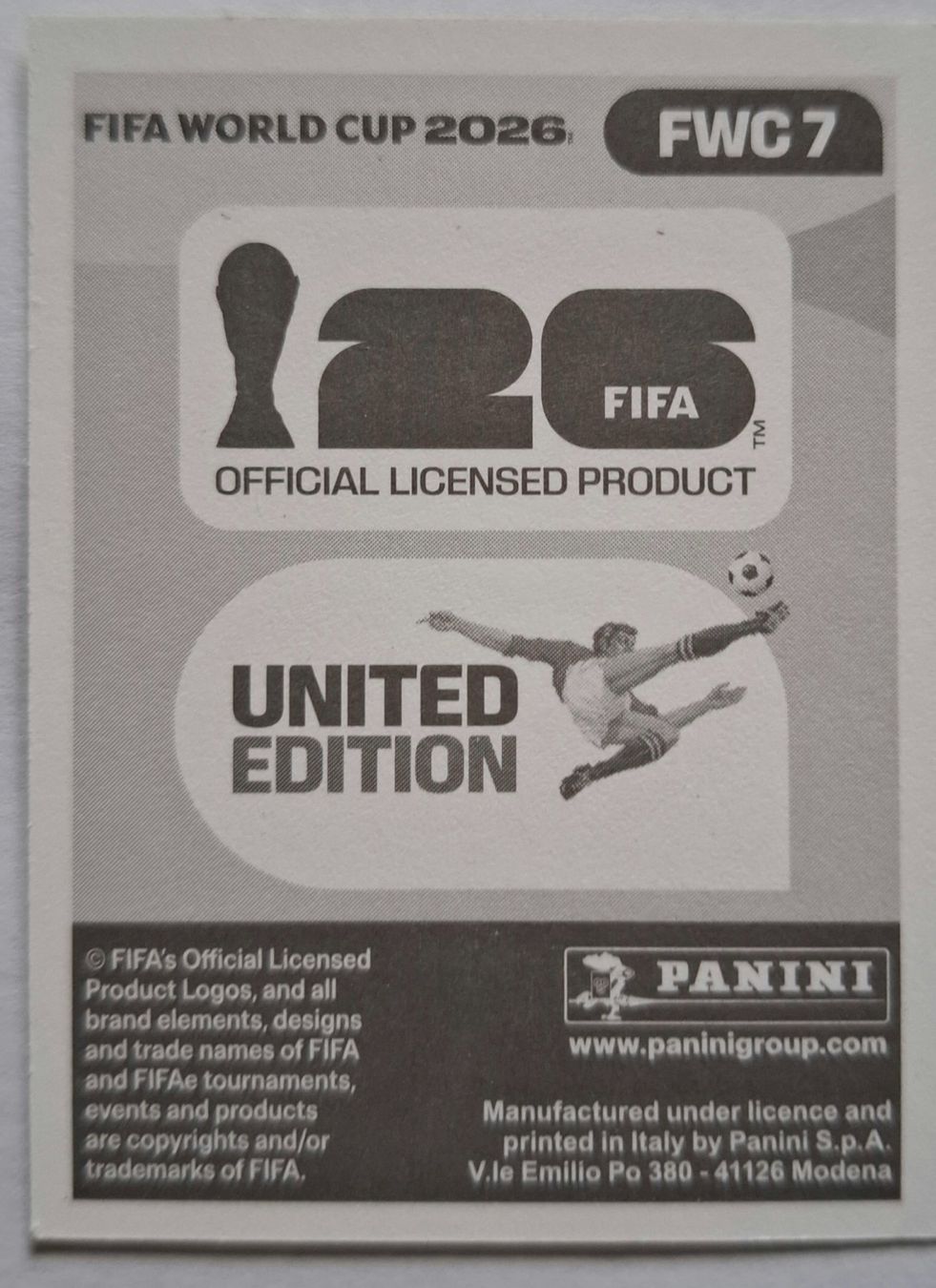Panini Sammelbilder & Trading cards: WM 2026 Paninibild Nr. FWC7. – Neu (gemäss Beschreibung) aus Rotkreuz von keerthdi 1