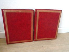 2 rote Fotoalben - Fotoalbum / NEU