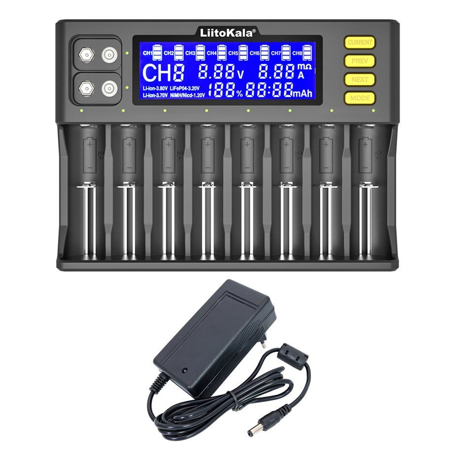 Caricatori & Batterie: Ladegerät Lii-S8 PD4 Smart-LCD-Display- – Nuovo e nell'imballaggio originale da Unterägeri venduto da RmOnline 1