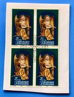 Briefmarken aus Liechtenstein 4 er Block mit Papier