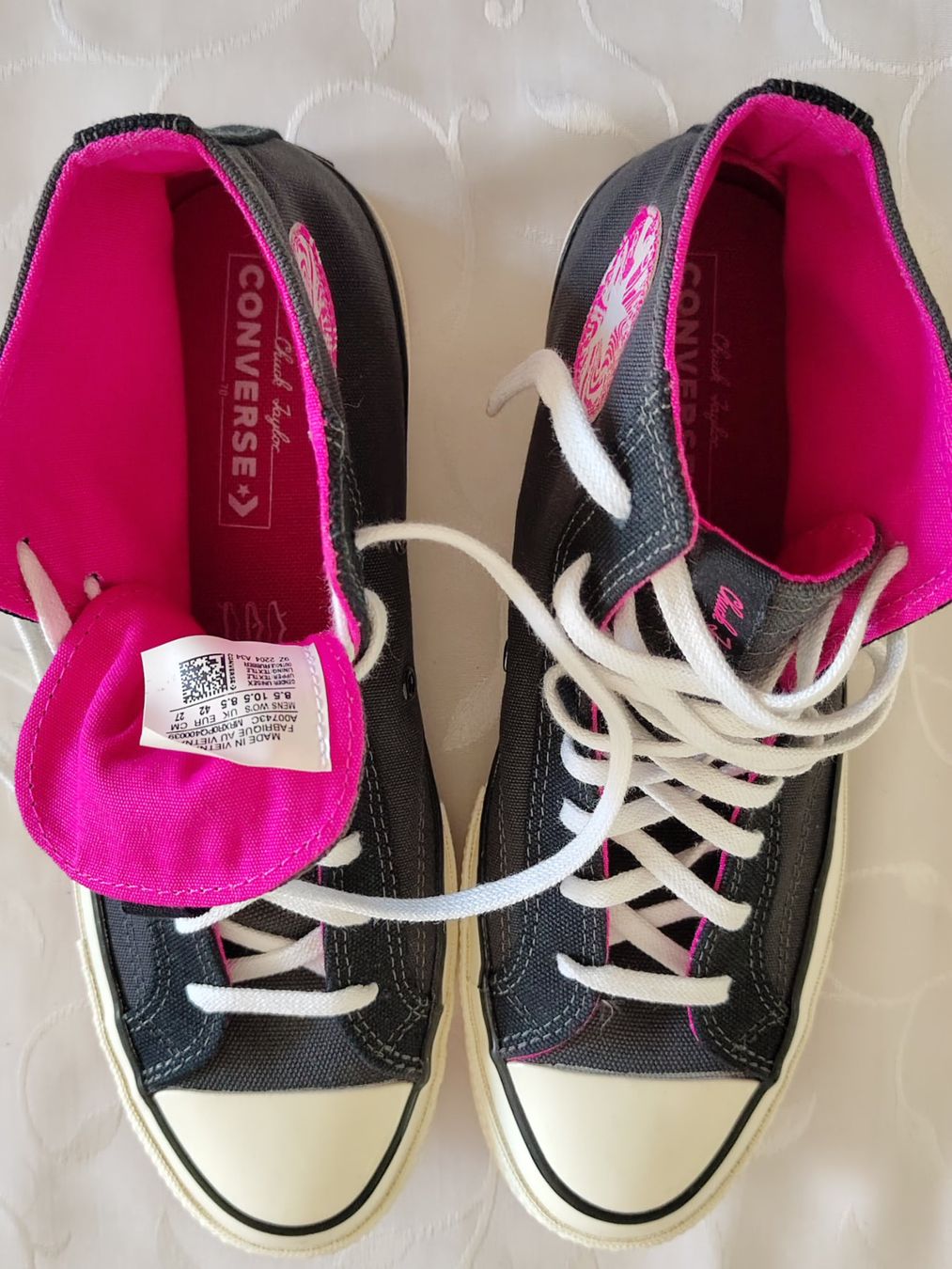 Converse Scarpe da donna: fast neue original Converse schwarz-pink Gr. 42 – Usato da Brüttisellen venduto da kikaninchen79 2