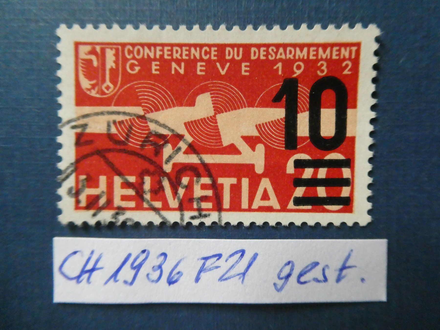 Alle Briefmarken: CH 1936 F21 gestempelt – Gebraucht aus Lausen von Herbamare01