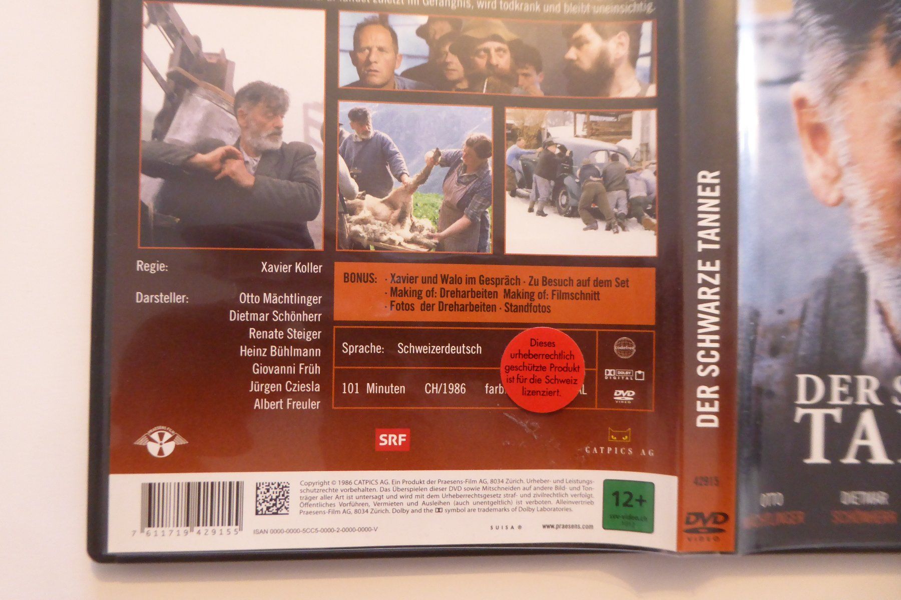 Tutti i DVDs: DVD Der schwarze Tanner – Usato da Allschwil venduto da Summelsarium 2