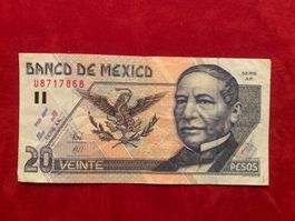 MEXICO - 20 Pesos 10 Mayo 1996 -