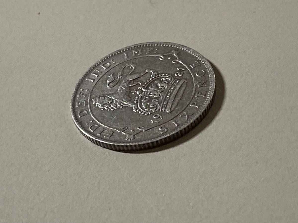 Tutti le monete: GB - 6 pence - 1921 - Georges V - AG – Usato da Payerne venduto da Mike1682 1