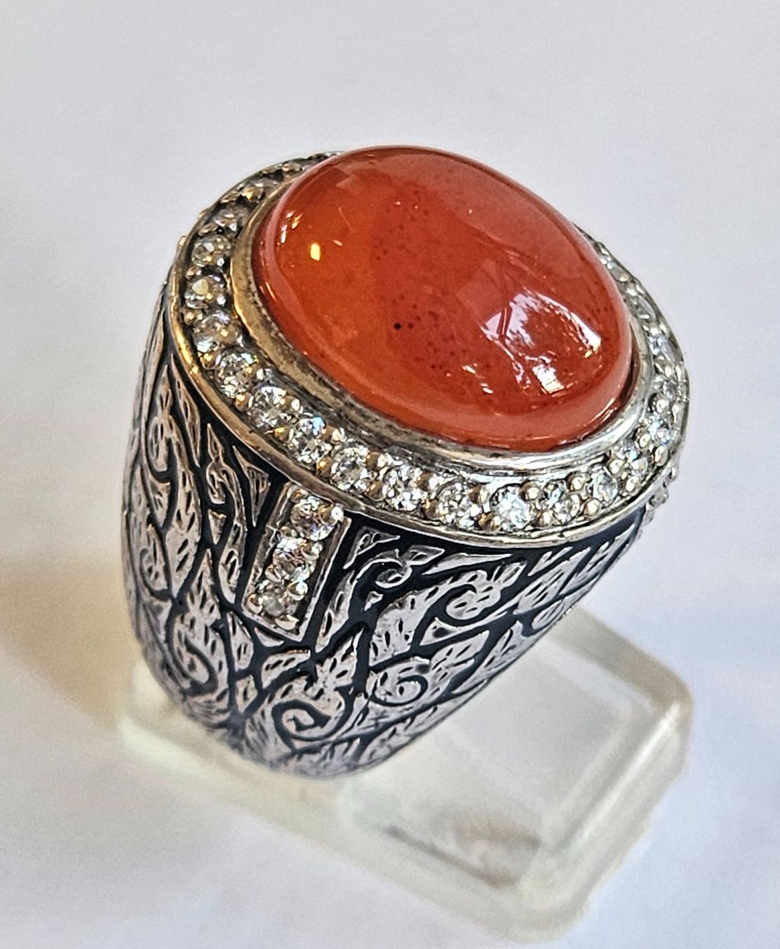 Anelli: Carneol cabochon Fingerring – Nuovo (secondo la descrizione) da Zürich venduto da Benedikt21 9