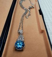 Collier argent avec diamant de moissanite de 2 ct certifié