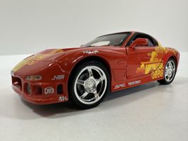 Mazda RX7 1:18 Fast & Furious, rot, ERTL