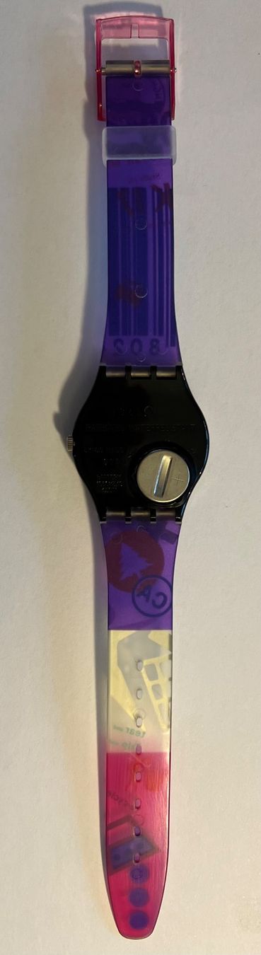 Swatch Orologi: VINTAGE - SWATCH GB 143 “EAN CODE” (1992) – Nuovo e nell'imballaggio originale da Thalheim AG venduto da Cox-51 3