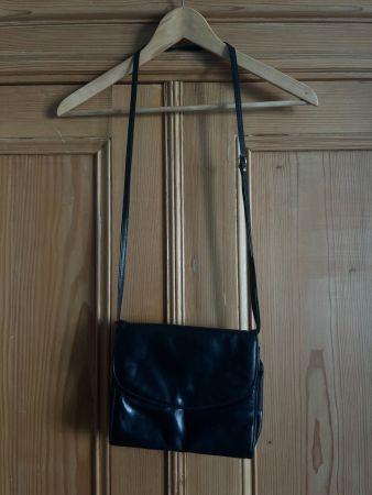 Handtasche Leder schwarz