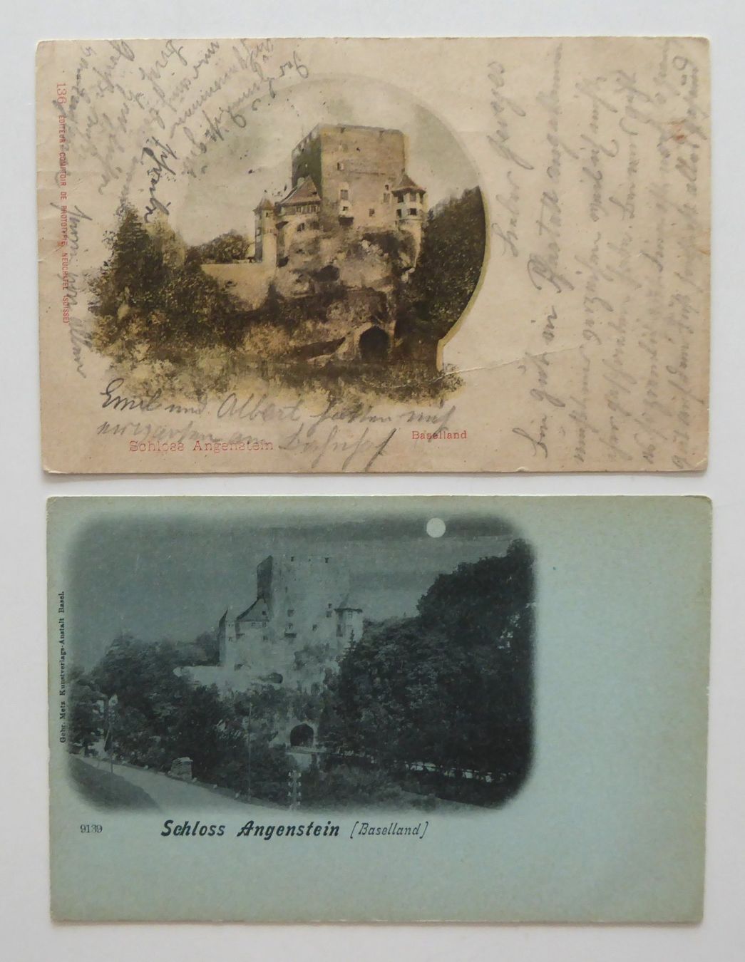 Cartoline postali: Duggingen Schloss Angenstein 1904 – Usato da Aesch BL venduto da Kauri1