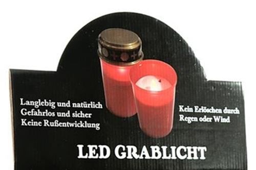 Candele: Grabkerze LED mit bis 200h Brenndauer – Nuovo e nell'imballaggio originale da Wettingen venduto da Swala 1