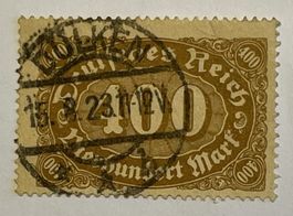 Deutsches Reich Briefmarke 400 Mark