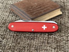 Sackmesser ELINOX Woodsman Alox Rouge OC mit Säge TOP RAR