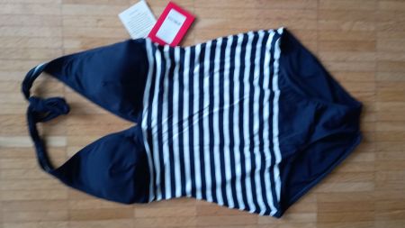 Badeanzug LACOSTE BIARRITZ Grösse 40 Blue-White neu