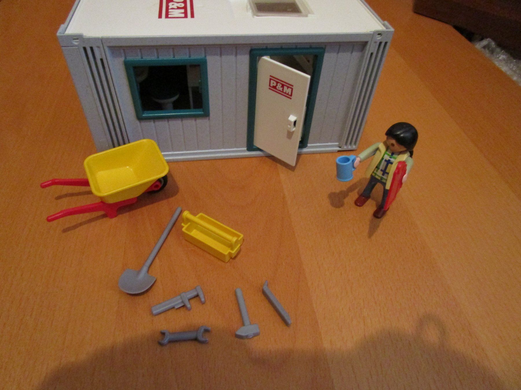 Playmobil Giocattoli: Playmobil - Baucontainer P& M ,  Bau – Usato da Wetzikon ZH venduto da Storchadebar