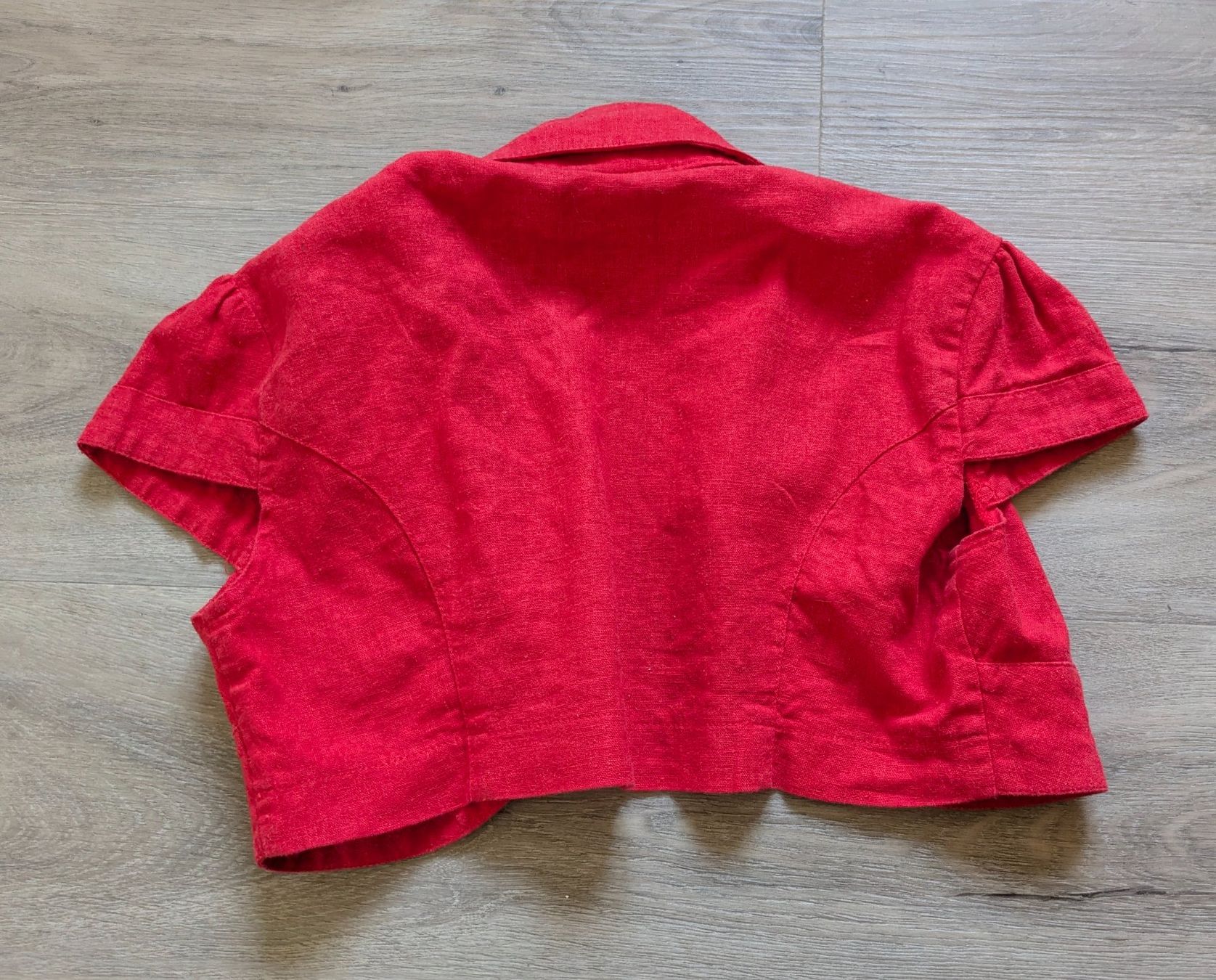 Bolero: Boléro rouge Lin Viscose S – Usato da Orsieres venduto da IndianaJones50a 1