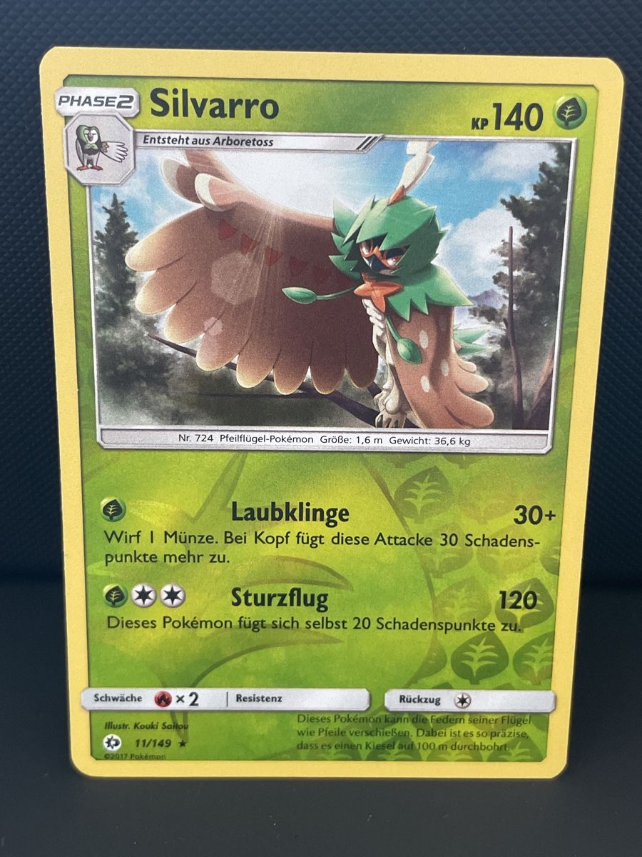 Pokémon Carte collezionabili: Silvarro 11/149 reverse holo rar sonne & mond 2017 – Usato da Hugelshofen venduto da Suimosa