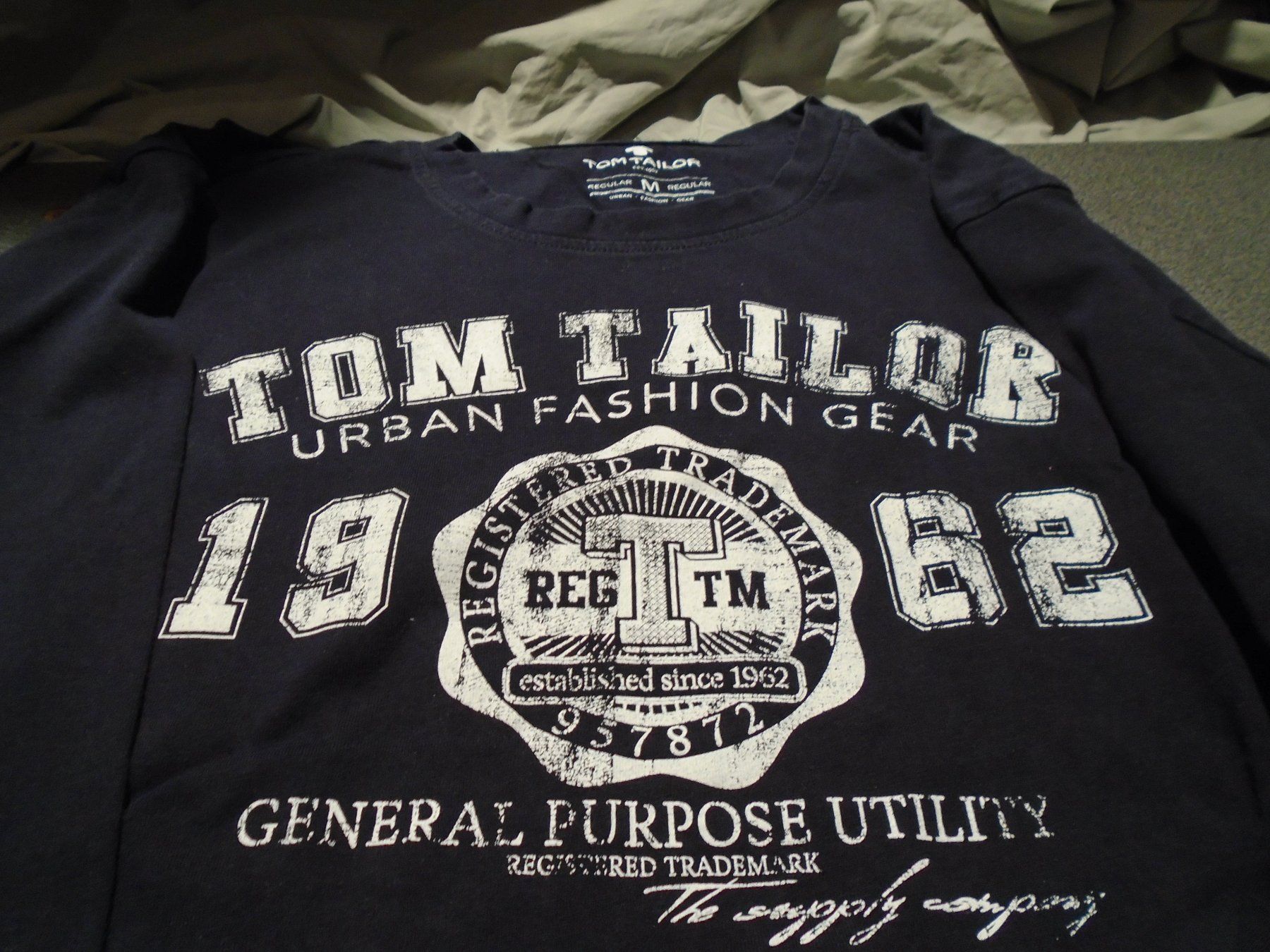 Tom Tailor Maglioni & Felpe: Pullover Grösse M, Regular Tom Tailor, schwarz, Aufdruck – Usato da Zürich venduto da abraxas1291 1