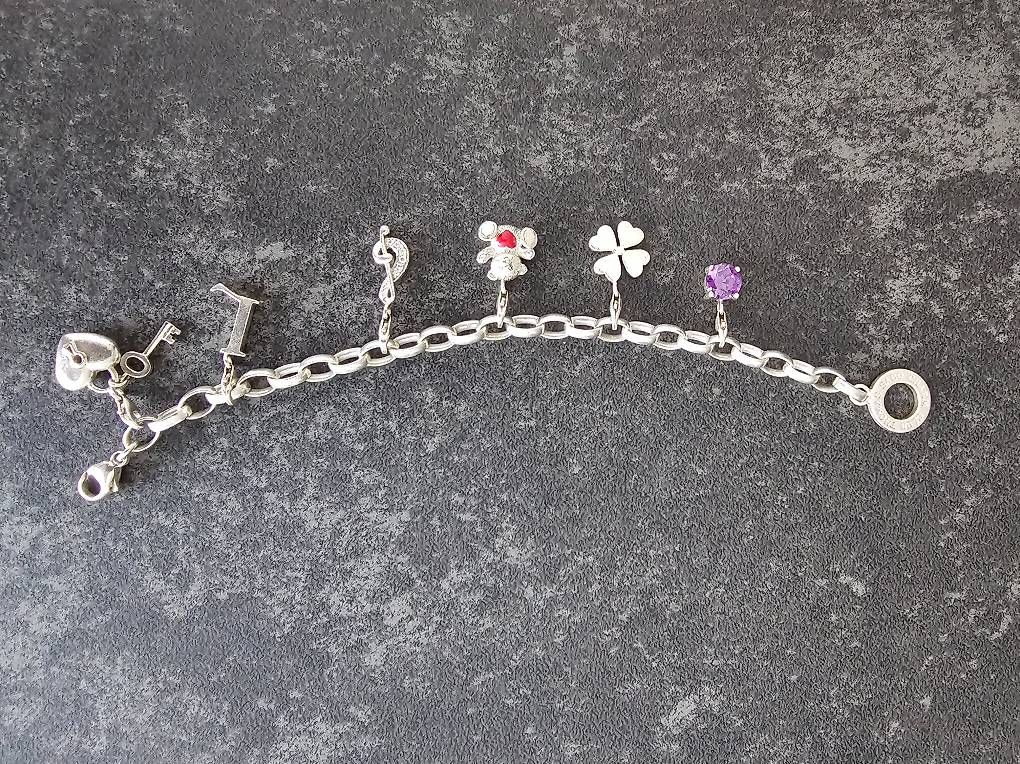Bracciali & Braccialetti: Original Thomas Sabo Charm-Armband mit 6 Anhängern – Usato da Zollikofen venduto da Lexxy 2