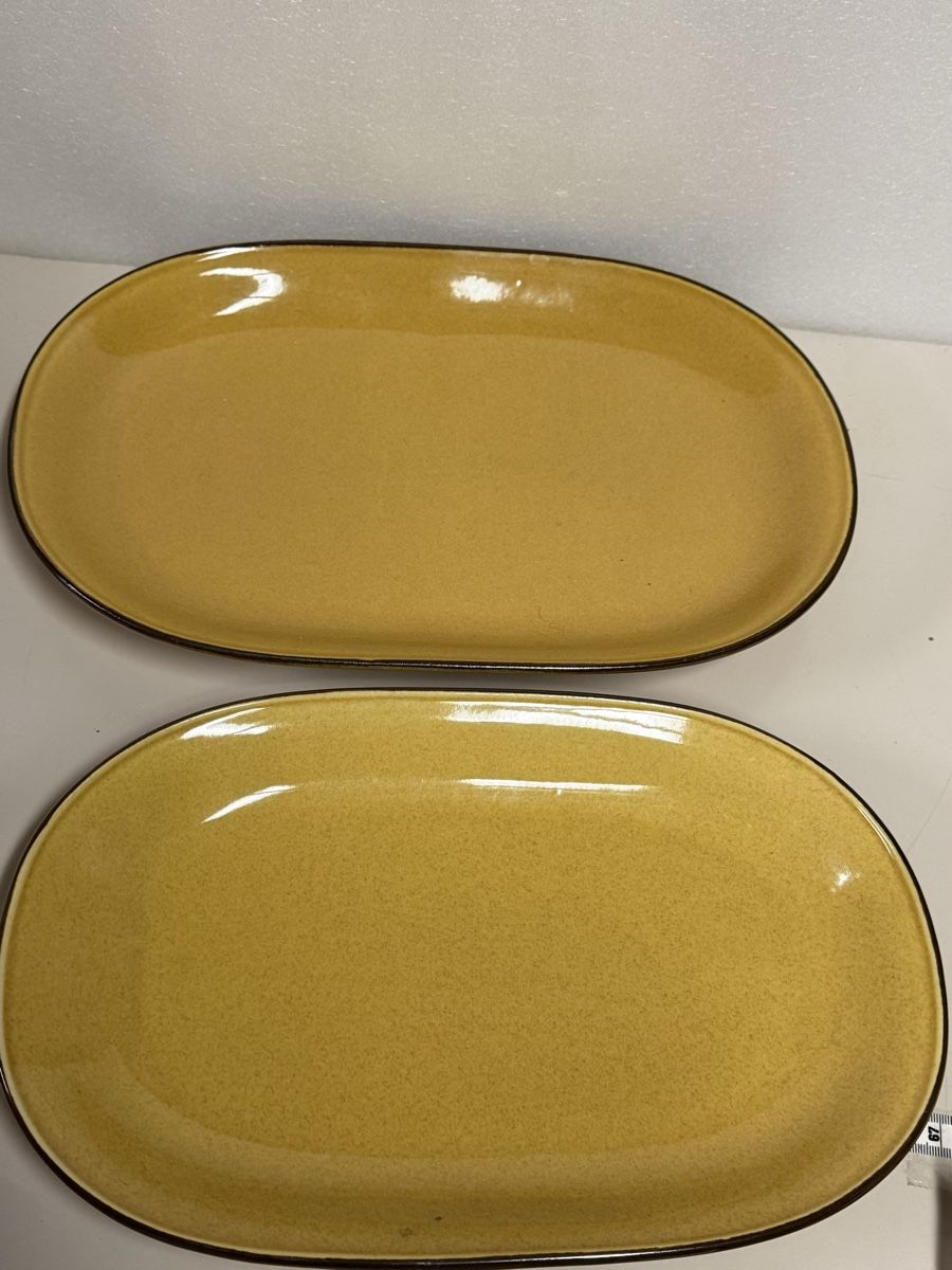 Rössler Piatti di portata: 2x Original Rössler Design Platte Servierplatte – Usato da Deitingen venduto da Himhip