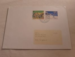 Enveloppe Liechtenstein jeux olympiques Nendeln 15.10.1992