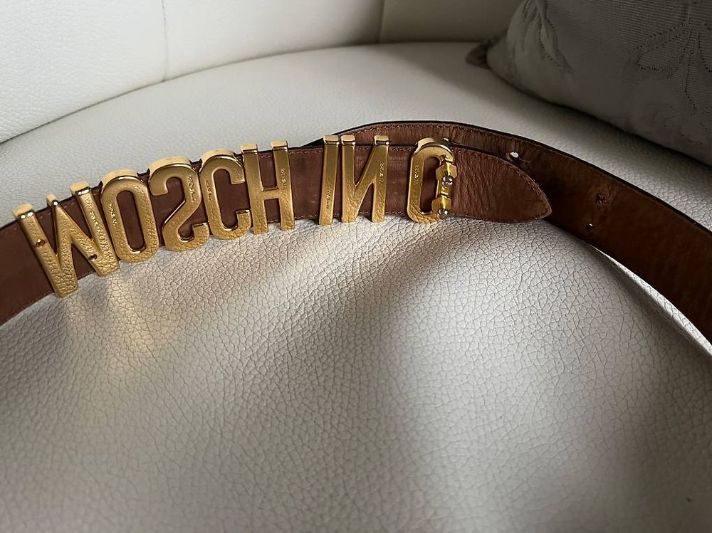 Moschino Cinture: Moschino Gürtel dunkelbraun – Usato da Zürich venduto da claudia0512 1