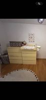 2x IKEA MALM Kommode mit Wickelaufsatz  gelb