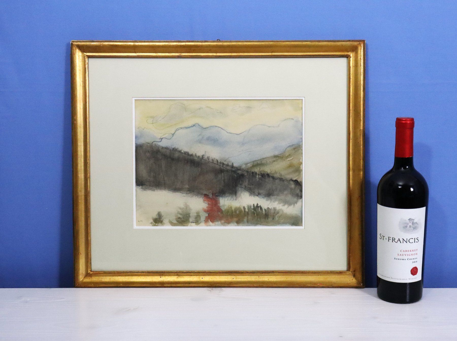 Gemälde: Ernst Morgenthaler 1887-1962, Aquarell, monogrammiert – Gebraucht aus Zug von Kunst-Fundgrube