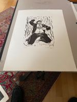 Grafik mit Signatur