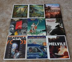 9 DIVERSE FRANZÖSISCHE HARDCOVER...COMIC ALBEN … 1990 – 2022
