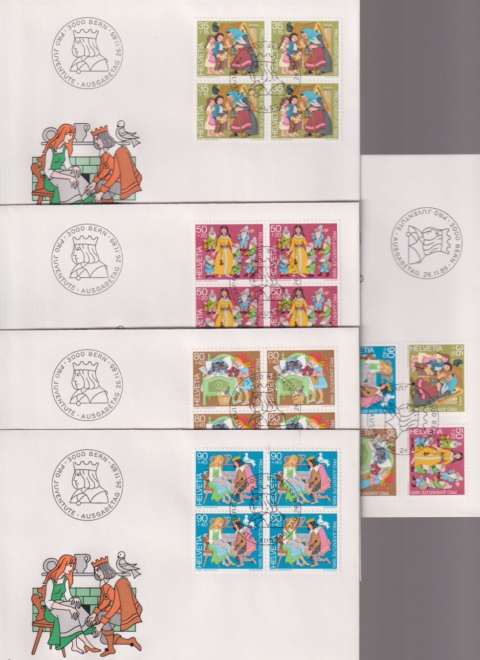 Tutti i francobolli: PJ-FDC-Serie 1985. Mit 4-er-Block's. – Nuovo (secondo la descrizione) da Koblenz venduto da Boerse6