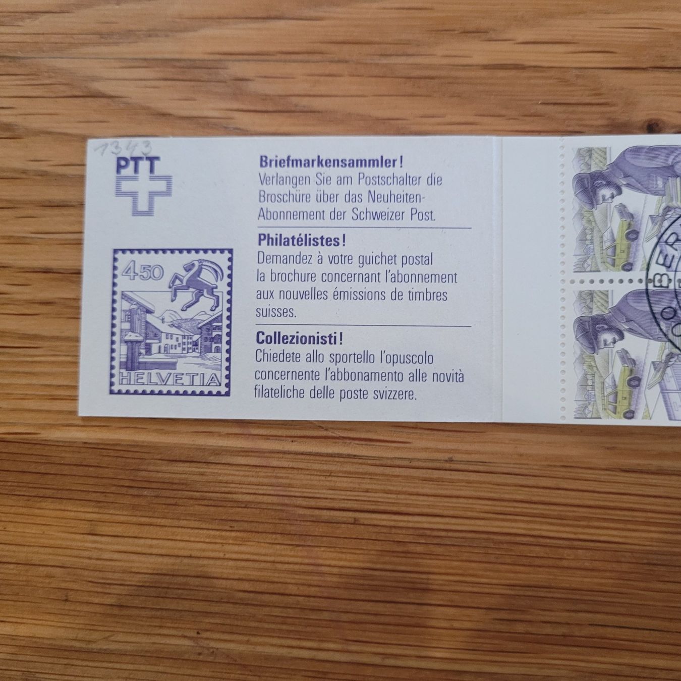 Tous les timbres: Markenheftchen Carnet De Timbre – D'occasion à Biel/Bienne par Destockweb 1