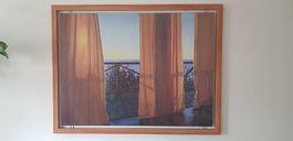 Wandbild mit Holzrahmen