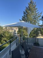 Sonnenschirm weiss gebraucht 2.8m Durchmesser