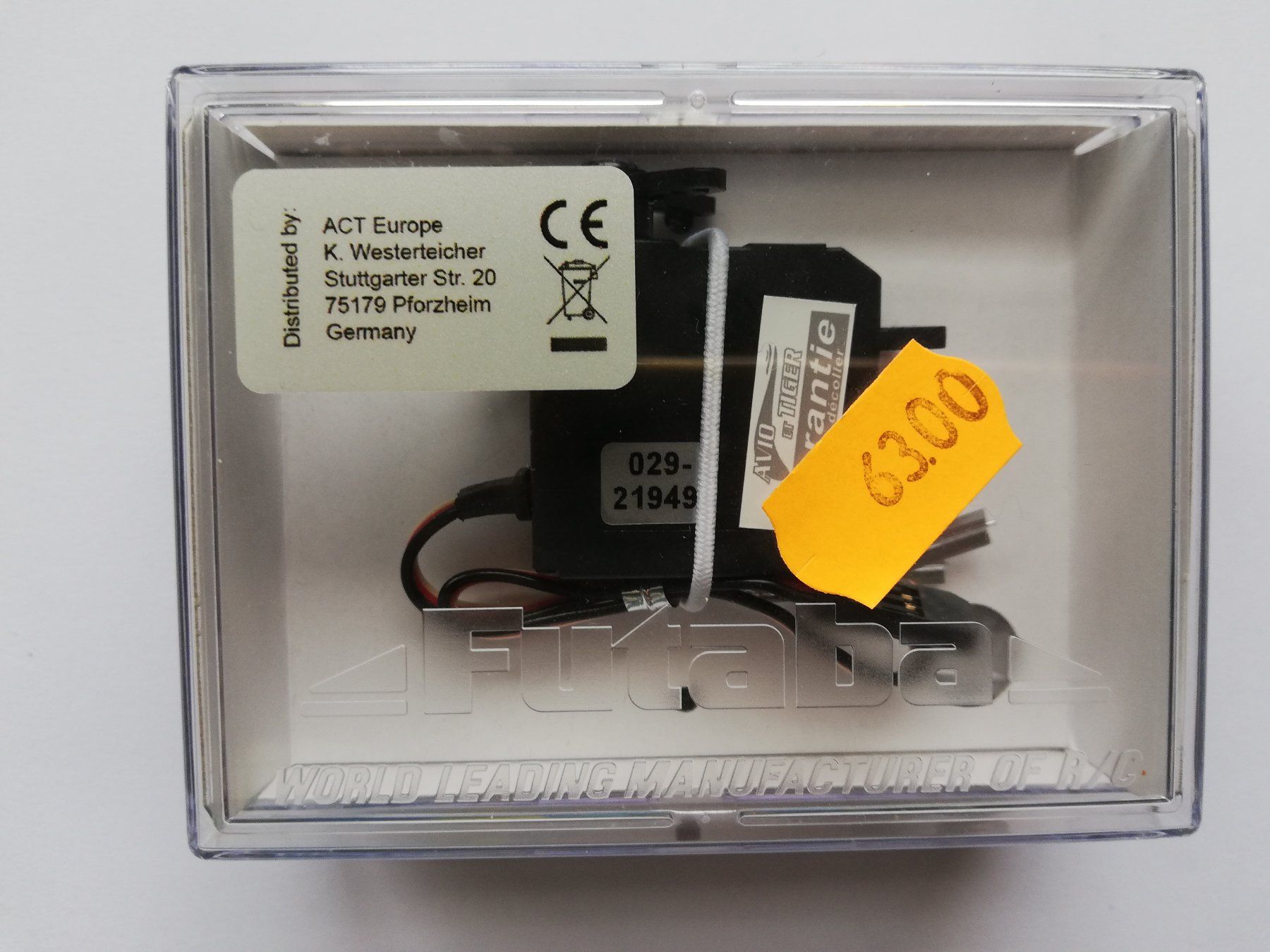 Futaba Modellismo RC: Servo Futaba HV S3174SV – Nuovo e nell'imballaggio originale da Flüh venduto da AMS-Modellbau