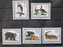DDR 1985 Bedrohte Tiere **