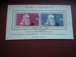 1948, IMABA.BLOCK W31, GESTEMPELT 31.XII.48., LETZTTAG, BERN