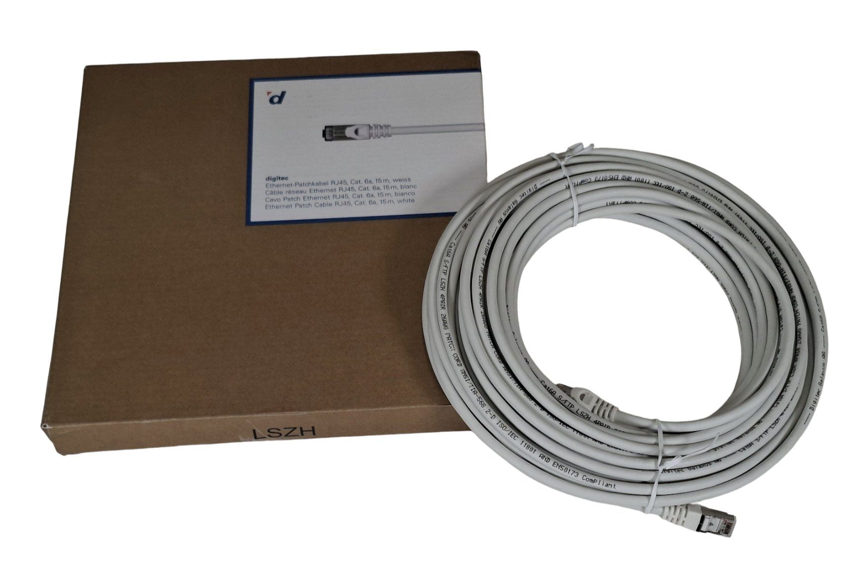 Digitec Câbles: DIGITEC Ethernet-Patchkabel RJ45, 15m – Neuf (Voir description) à Wil SG par Restwert_Wil