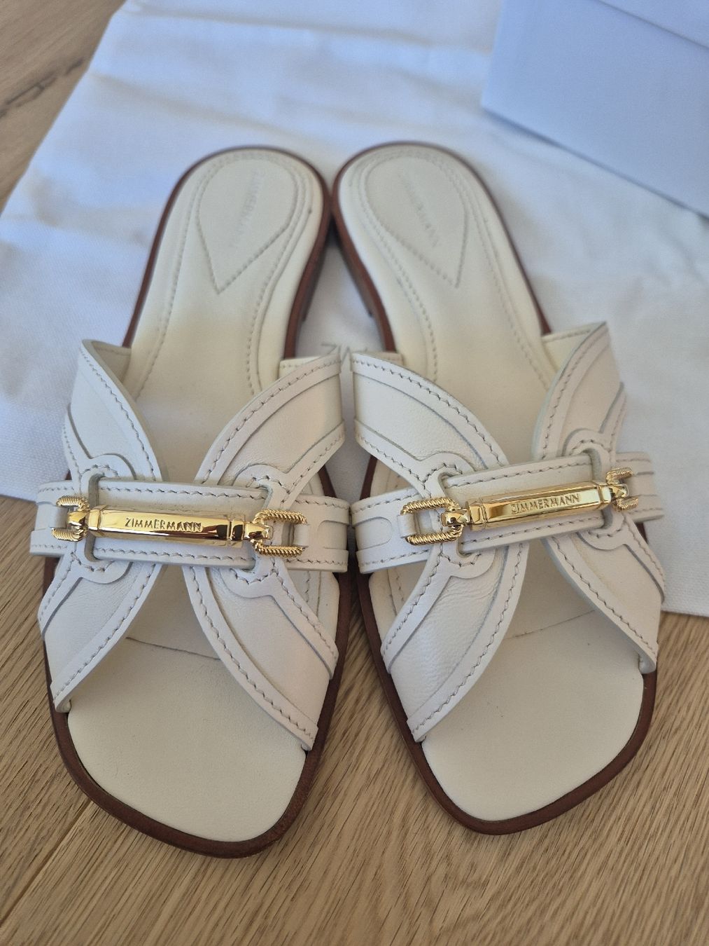 Zimmermann Scarpe da donna: Zimmermann Prisma leather slides – Nuovo (secondo la descrizione) da Faulensee venduto da edart24