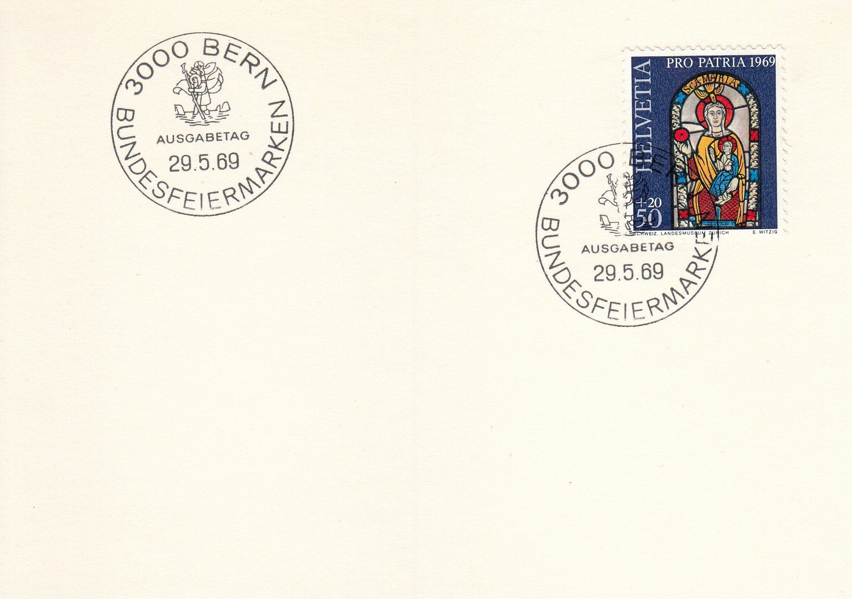 Tutti i francobolli: 1969 Pro Patria 4 FDC Einzelmarken – Usato da Spreitenbach venduto da Mustang_1105 3