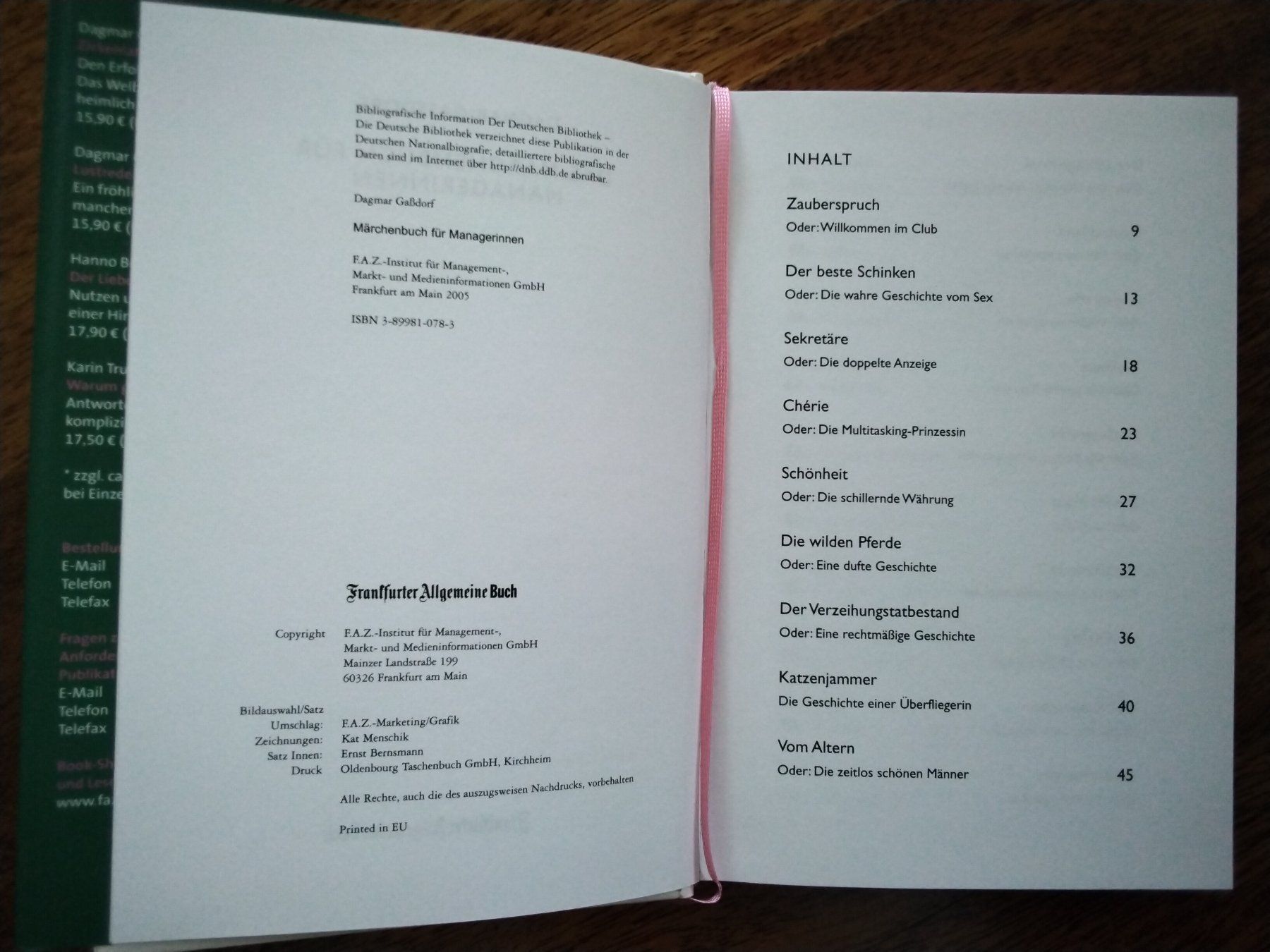 Libri: Das Märchenbuch für Managerinnen – Nuovo (secondo la descrizione) da Büren SO venduto da swelch 2