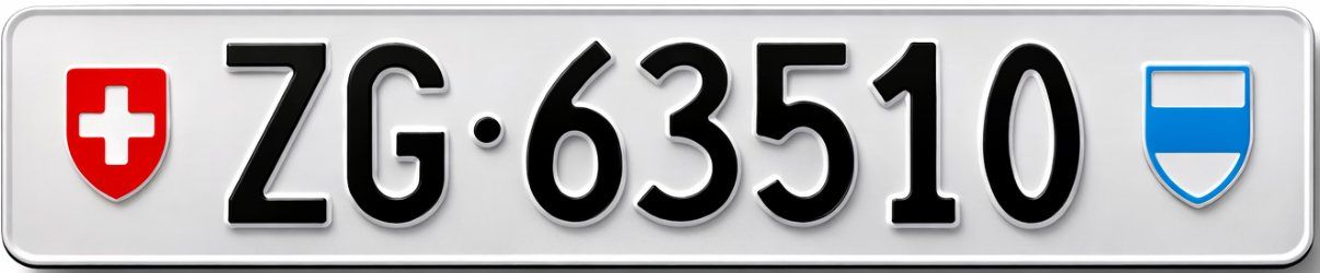 Insegne: ZG Kontrollschild – Usato da Rotkreuz venduto da Djukic7870