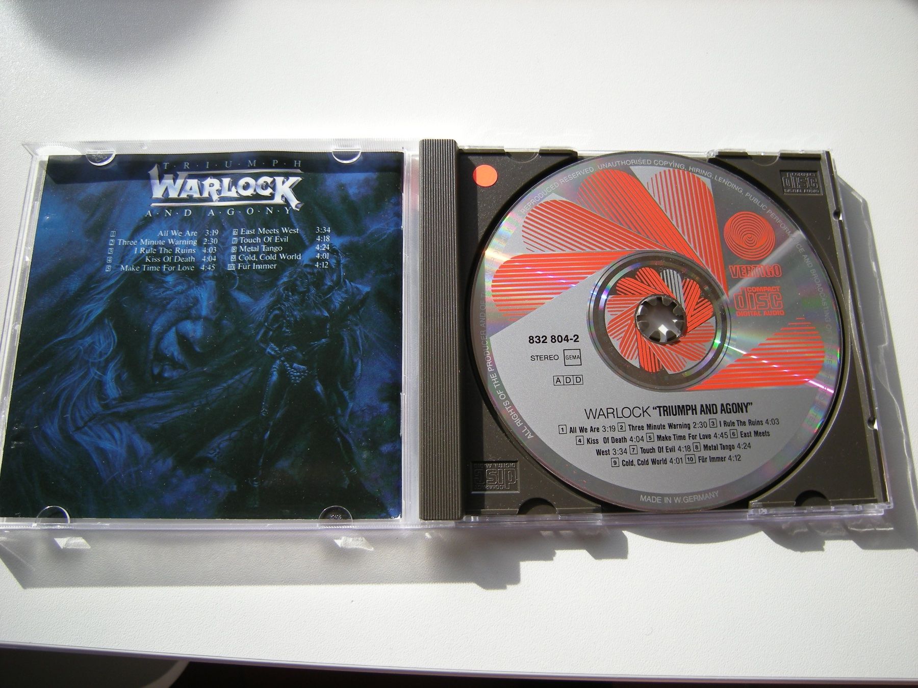 CDs: WARLOCK - Triumph and Agony – D'occasion à Basel par Ceebee62 2