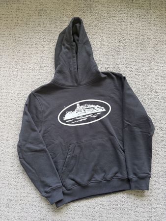 Sweat à capuche Corteiz noir imprimé taille S bon état
