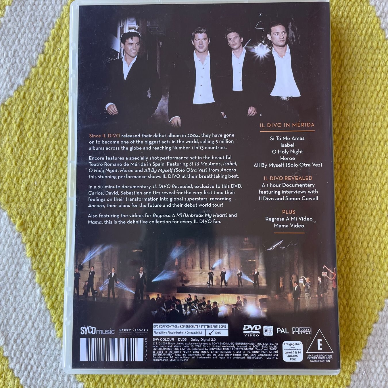 Tutti i DVDs: IL DIVO-DVD ENCORE – Usato da Rorschacherberg venduto da CD-Roli 1